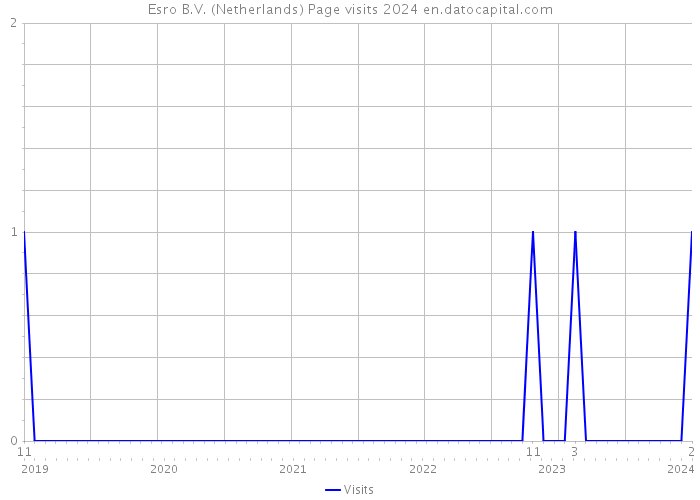 Esro B.V. (Netherlands) Page visits 2024 