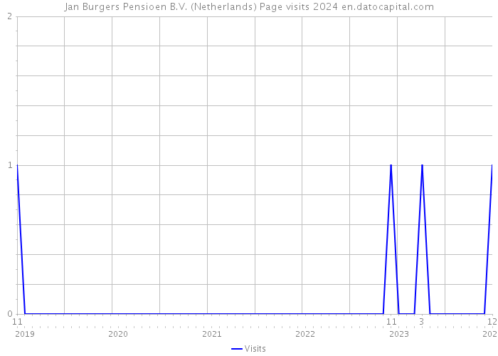 Jan Burgers Pensioen B.V. (Netherlands) Page visits 2024 
