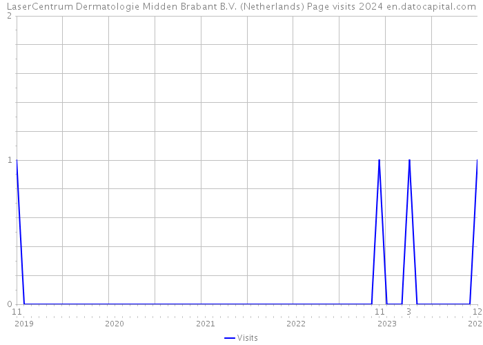 LaserCentrum Dermatologie Midden Brabant B.V. (Netherlands) Page visits 2024 