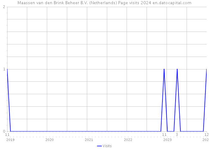 Maassen van den Brink Beheer B.V. (Netherlands) Page visits 2024 