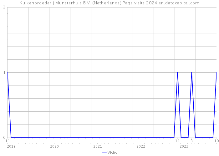 Kuikenbroederij Munsterhuis B.V. (Netherlands) Page visits 2024 