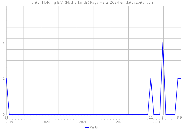 Hunter Holding B.V. (Netherlands) Page visits 2024 