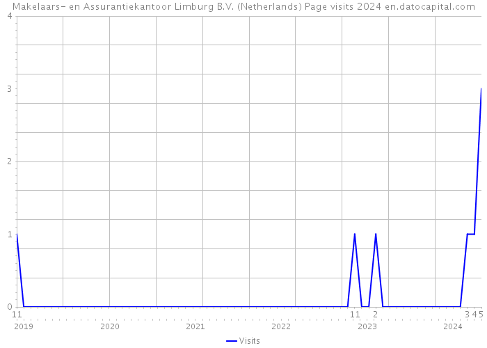 Makelaars- en Assurantiekantoor Limburg B.V. (Netherlands) Page visits 2024 