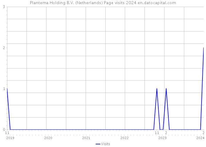 Plantema Holding B.V. (Netherlands) Page visits 2024 