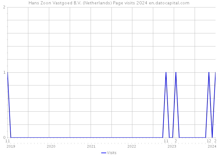 Hans Zoon Vastgoed B.V. (Netherlands) Page visits 2024 