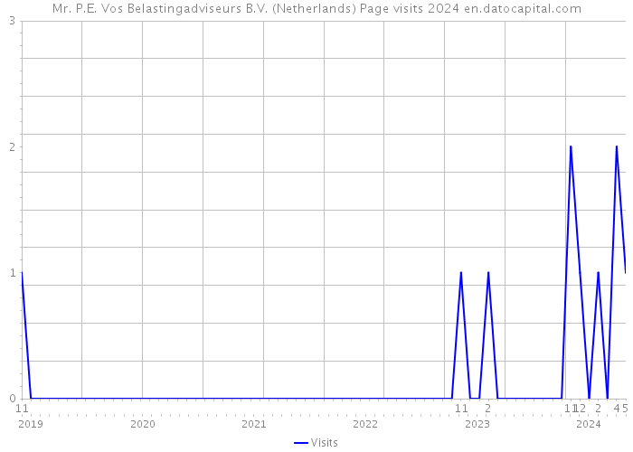 Mr. P.E. Vos Belastingadviseurs B.V. (Netherlands) Page visits 2024 
