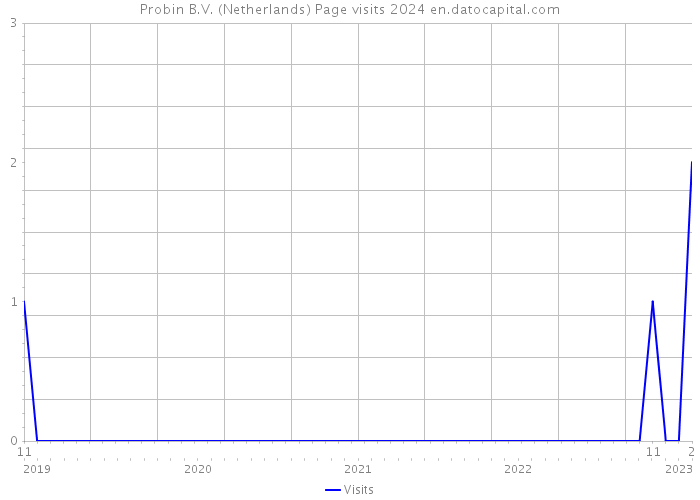 Probin B.V. (Netherlands) Page visits 2024 
