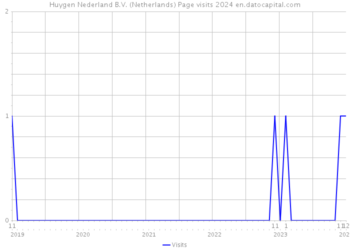 Huygen Nederland B.V. (Netherlands) Page visits 2024 