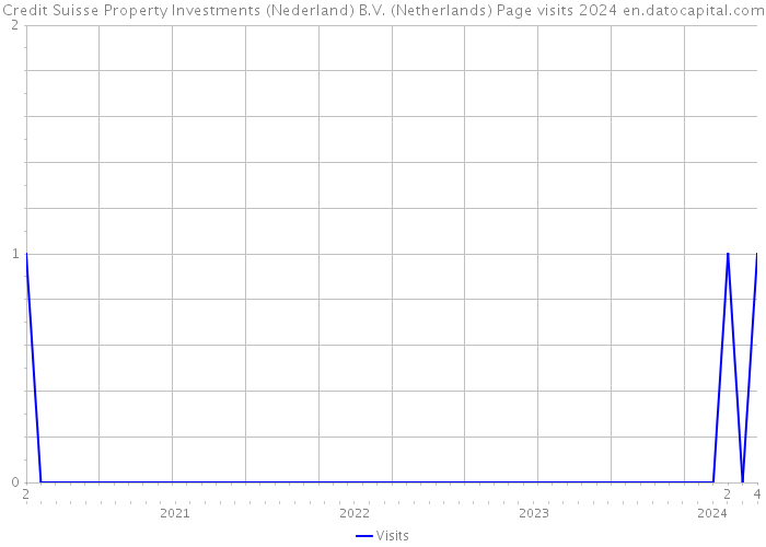 Credit Suisse Property Investments (Nederland) B.V. (Netherlands) Page visits 2024 
