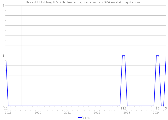 Beks-IT Holding B.V. (Netherlands) Page visits 2024 