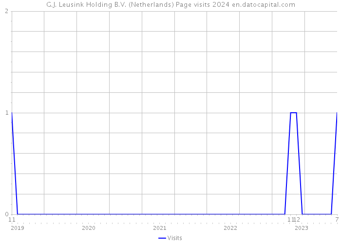 G.J. Leusink Holding B.V. (Netherlands) Page visits 2024 