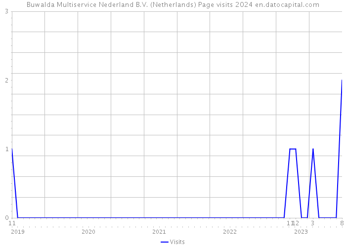 Buwalda Multiservice Nederland B.V. (Netherlands) Page visits 2024 