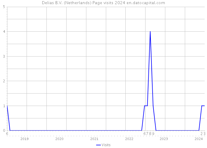 Delias B.V. (Netherlands) Page visits 2024 