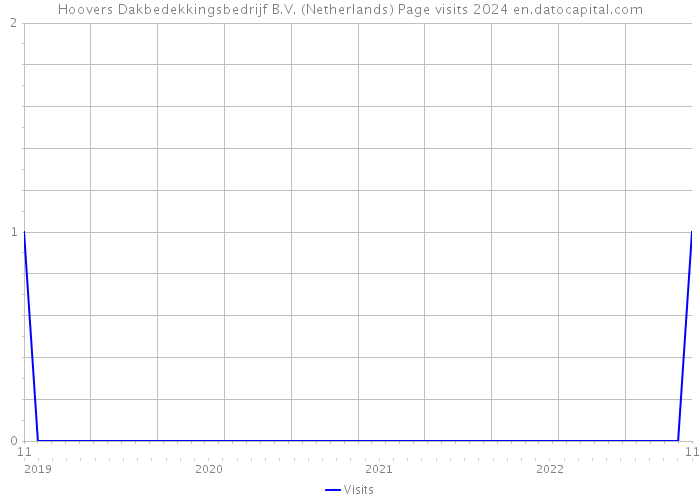 Hoovers Dakbedekkingsbedrijf B.V. (Netherlands) Page visits 2024 