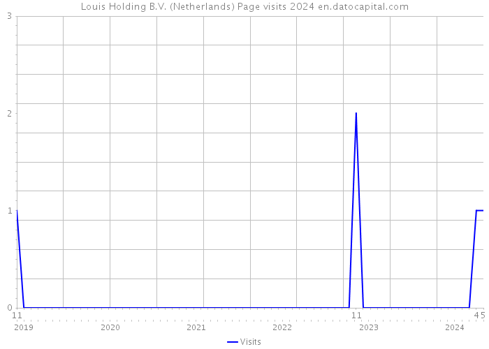 Louis Holding B.V. (Netherlands) Page visits 2024 