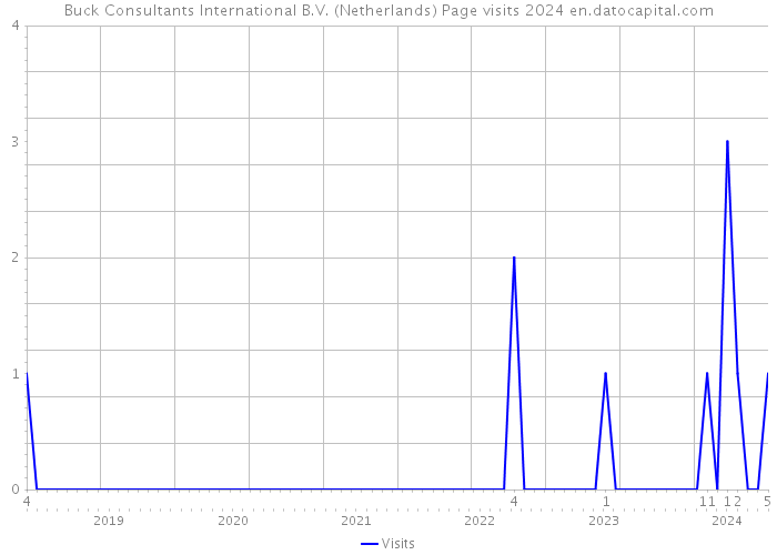Buck Consultants International B.V. (Netherlands) Page visits 2024 