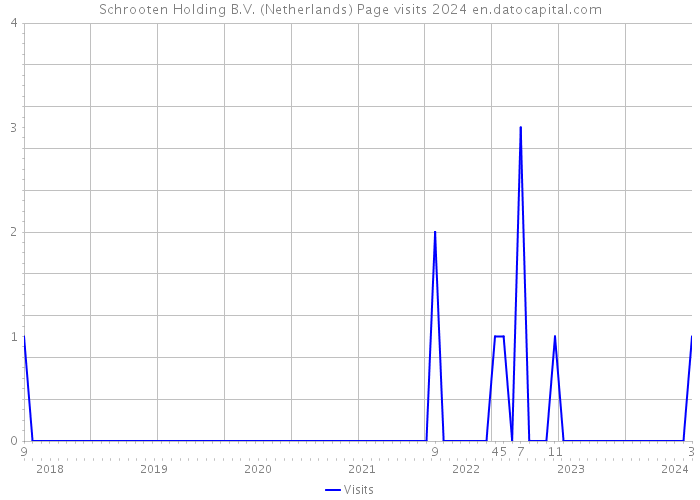 Schrooten Holding B.V. (Netherlands) Page visits 2024 