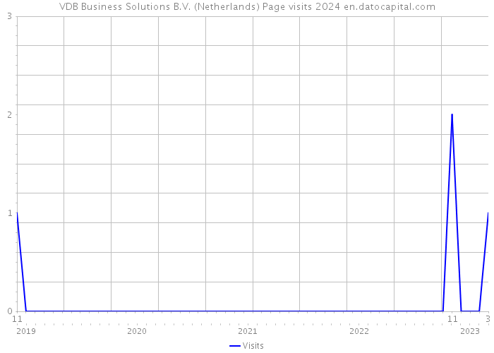 VDB Business Solutions B.V. (Netherlands) Page visits 2024 