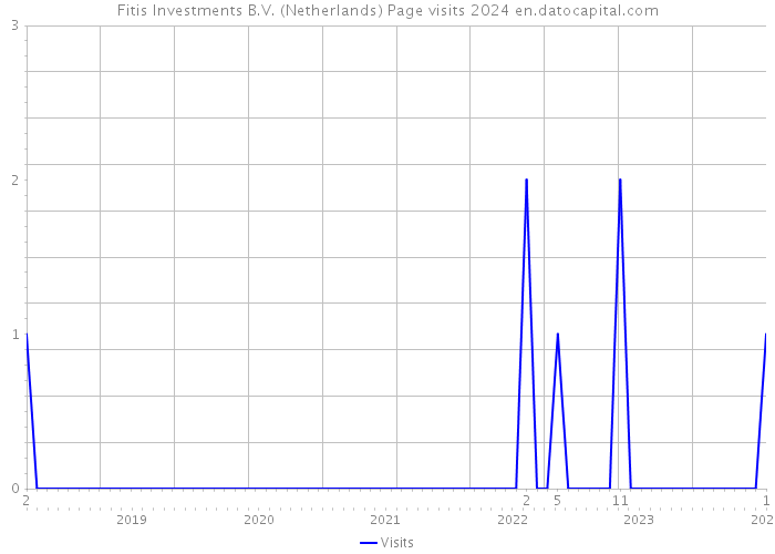 Fitis Investments B.V. (Netherlands) Page visits 2024 