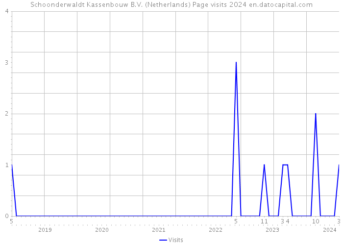 Schoonderwaldt Kassenbouw B.V. (Netherlands) Page visits 2024 