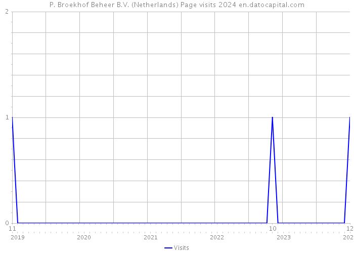P. Broekhof Beheer B.V. (Netherlands) Page visits 2024 