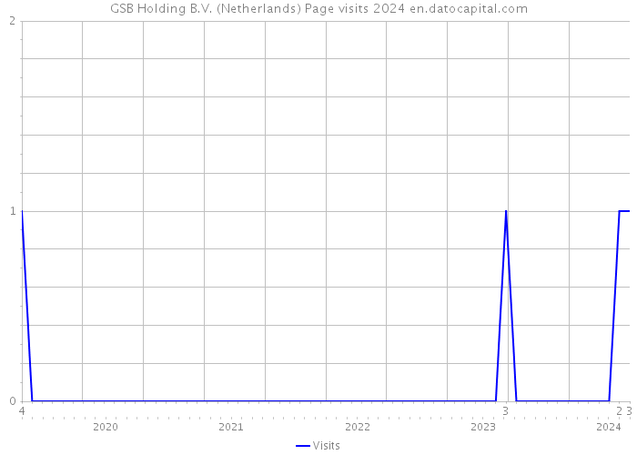 GSB Holding B.V. (Netherlands) Page visits 2024 