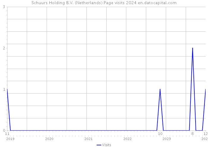 Schuurs Holding B.V. (Netherlands) Page visits 2024 