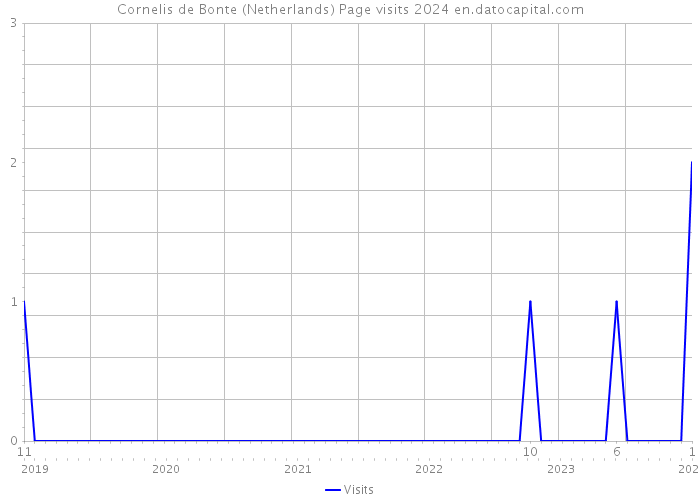 Cornelis de Bonte (Netherlands) Page visits 2024 