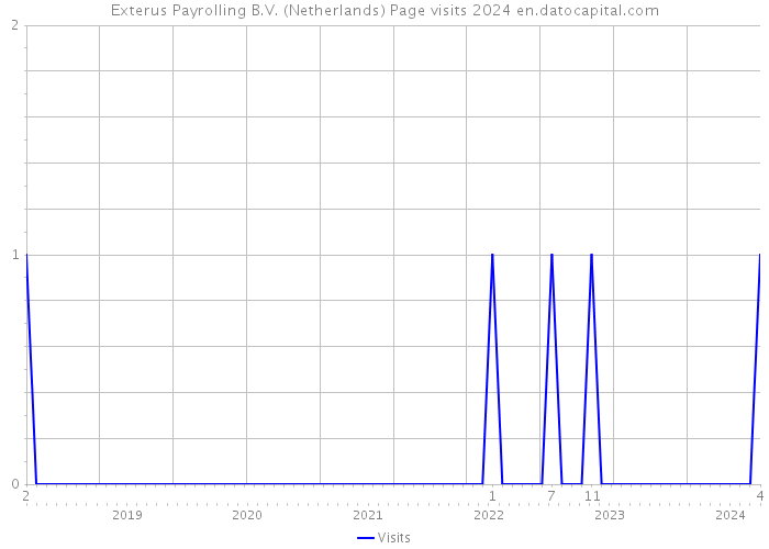 Exterus Payrolling B.V. (Netherlands) Page visits 2024 