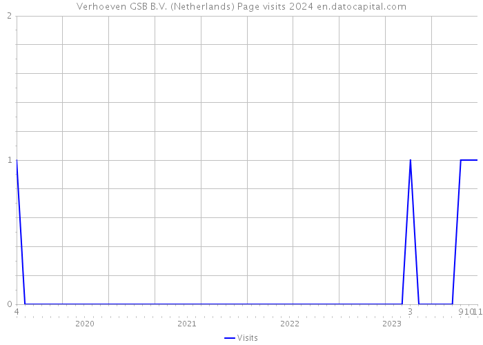 Verhoeven GSB B.V. (Netherlands) Page visits 2024 