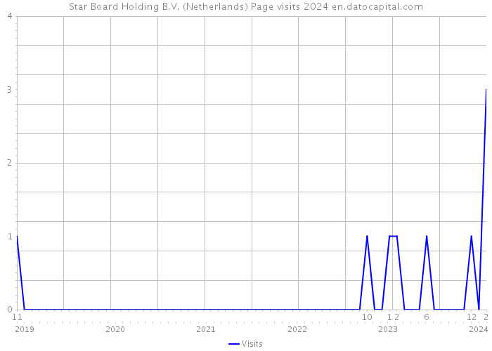 Star Board Holding B.V. (Netherlands) Page visits 2024 