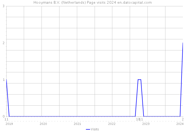 Hooymans B.V. (Netherlands) Page visits 2024 