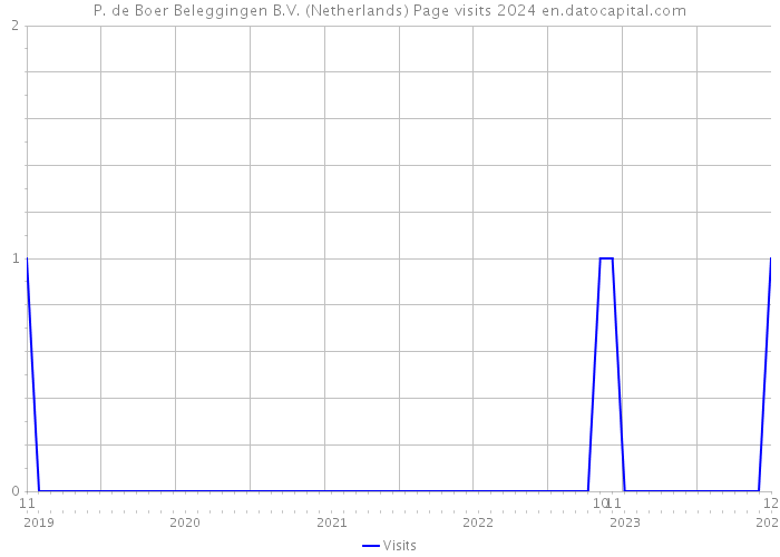 P. de Boer Beleggingen B.V. (Netherlands) Page visits 2024 