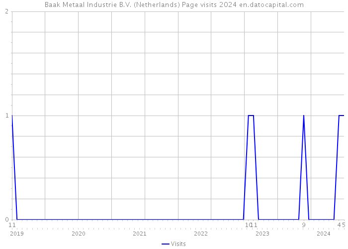 Baak Metaal Industrie B.V. (Netherlands) Page visits 2024 