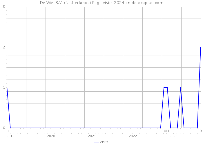 De Wiel B.V. (Netherlands) Page visits 2024 