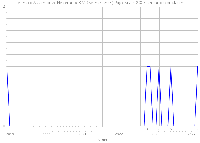 Tenneco Automotive Nederland B.V. (Netherlands) Page visits 2024 