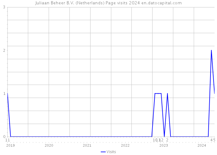 Juliaan Beheer B.V. (Netherlands) Page visits 2024 