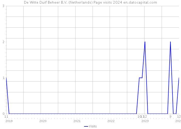 De Witte Duif Beheer B.V. (Netherlands) Page visits 2024 