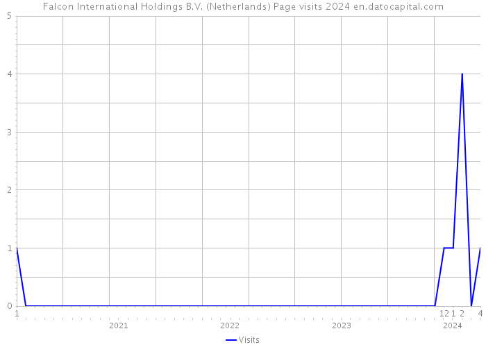 Falcon International Holdings B.V. (Netherlands) Page visits 2024 