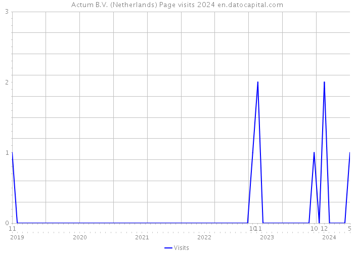 Actum B.V. (Netherlands) Page visits 2024 