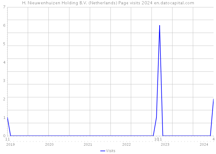 H. Nieuwenhuizen Holding B.V. (Netherlands) Page visits 2024 