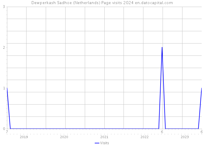 Dewperkash Sadhoe (Netherlands) Page visits 2024 