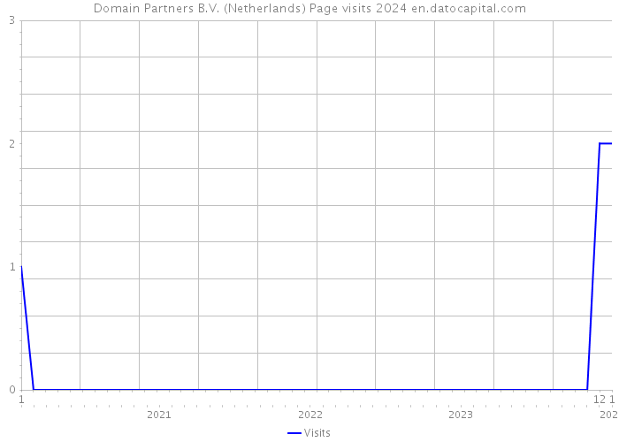Domain Partners B.V. (Netherlands) Page visits 2024 