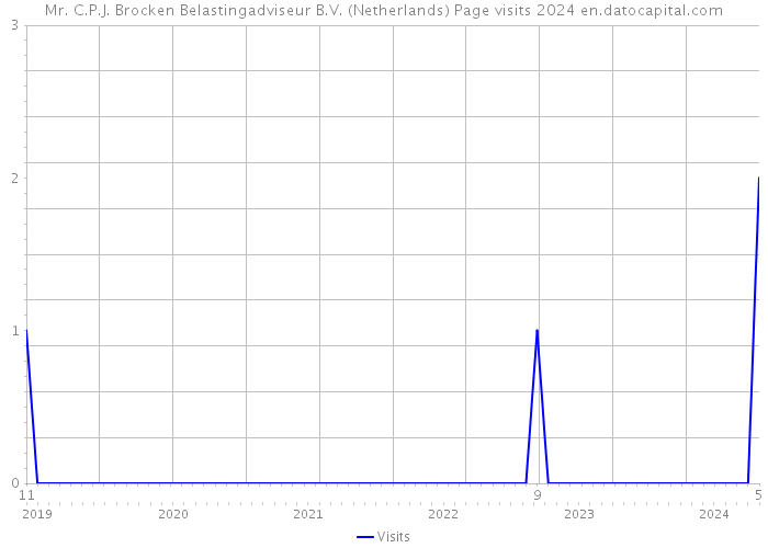 Mr. C.P.J. Brocken Belastingadviseur B.V. (Netherlands) Page visits 2024 