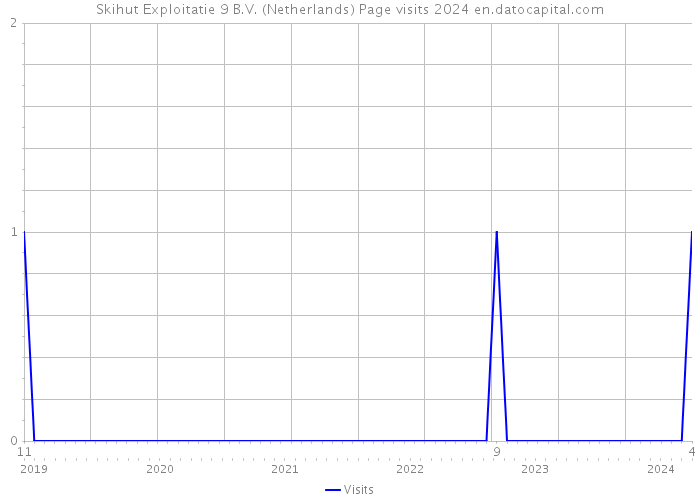 Skihut Exploitatie 9 B.V. (Netherlands) Page visits 2024 