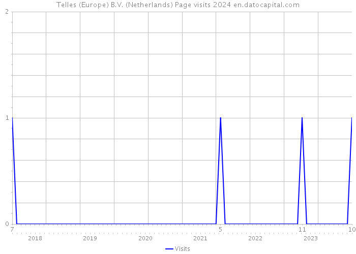 Telles (Europe) B.V. (Netherlands) Page visits 2024 