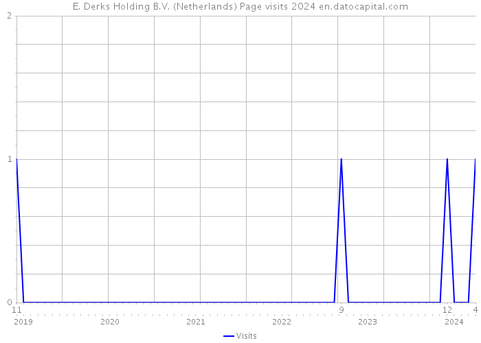 E. Derks Holding B.V. (Netherlands) Page visits 2024 