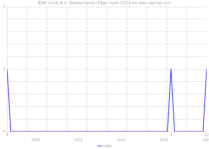 BAM Civiel B.V. (Netherlands) Page visits 2024 