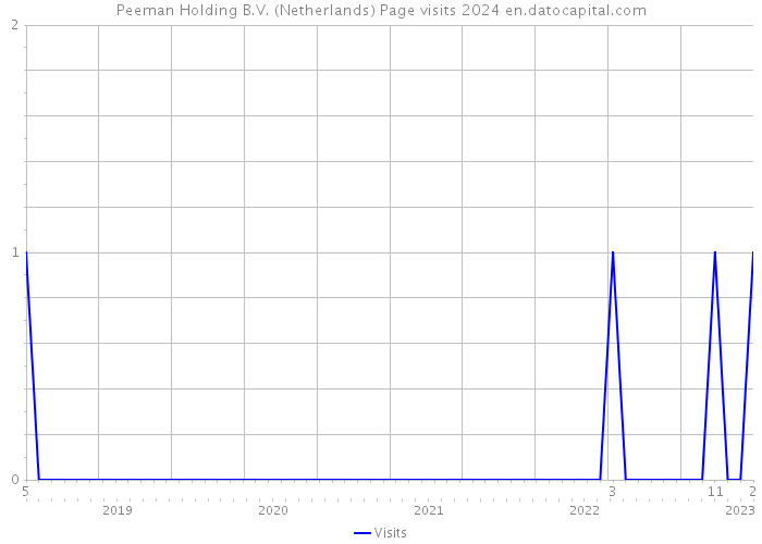 Peeman Holding B.V. (Netherlands) Page visits 2024 