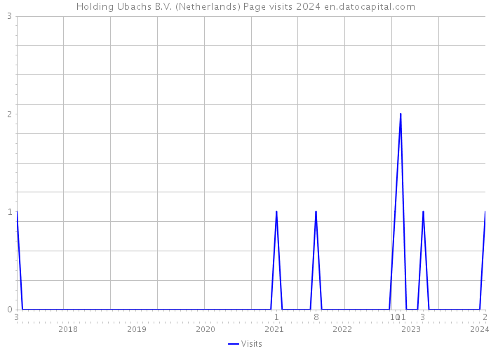 Holding Ubachs B.V. (Netherlands) Page visits 2024 